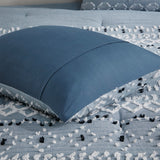 INK+IVY Dora Global Inspired Organic Cotton Chambray 3 Piece Comforter Set Blue King/Cal II10-1280