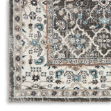 Nourison Kathy Ireland American Manor AMR01 French Country Machine Made Power-loomed Indoor only Area Rug Grey/Ivory 9' x 12' 99446884008