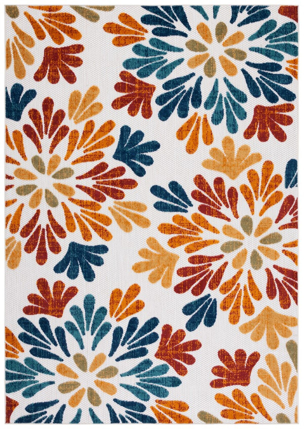 Safavieh Cabana 800 Flat Weave Polypropylene Floral - Indoor/Outdoor Rug CBN800A-9