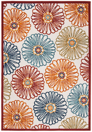 Safavieh Cabana 801 Flat Weave Polypropylene Floral - Indoor/Outdoor Rug CBN801A-8SQ