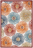 Cabana 801 Flat Weave Polypropylene Floral - Indoor/Outdoor Rug