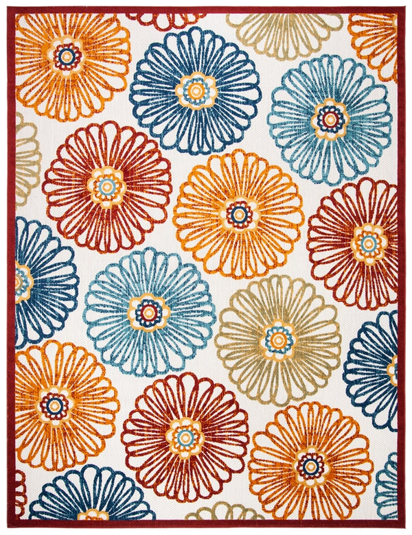 Safavieh Cabana 801 Flat Weave Polypropylene Floral - Indoor/Outdoor Rug CBN801A-8SQ