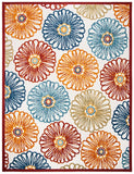 Safavieh Cabana 801 Flat Weave Polypropylene Floral - Indoor/Outdoor Rug CBN801A-8SQ