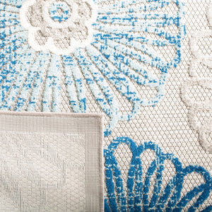 Safavieh Cabana 801 Flat Weave Polypropylene Floral - Indoor/Outdoor Rug CBN801F-8SQ