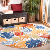 Safavieh Cabana 831 Flat Weave Polypropylene Floral - Indoor/Outdoor Rug CBN831A-8SQ