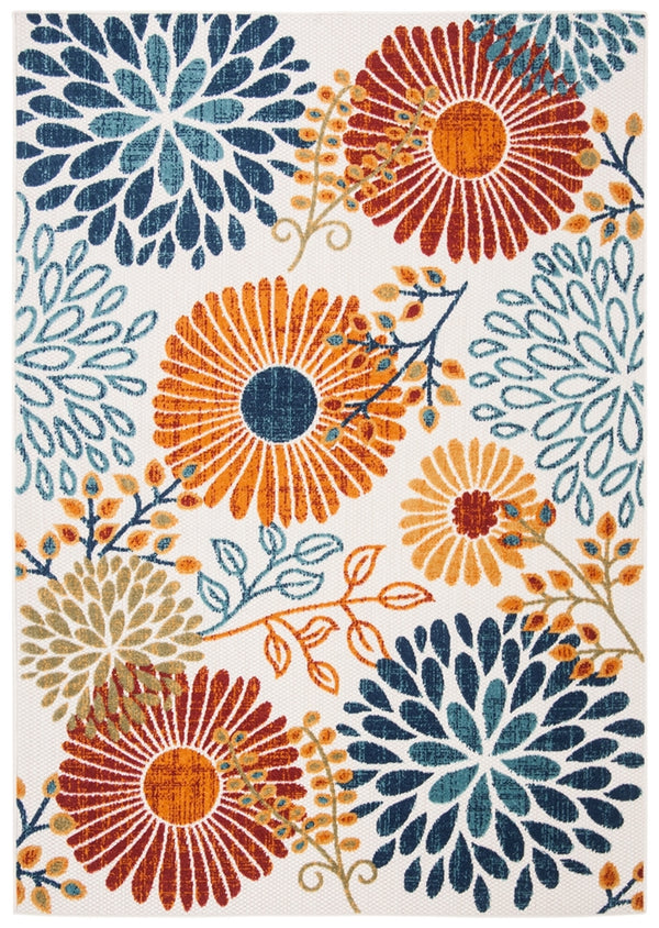 Safavieh Cabana 832 Flat Weave Polypropylene Floral - Indoor/Outdoor Rug CBN832A-8SQ