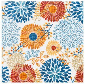 Safavieh Cabana 832 Flat Weave Polypropylene Floral - Indoor/Outdoor Rug CBN832A-8SQ