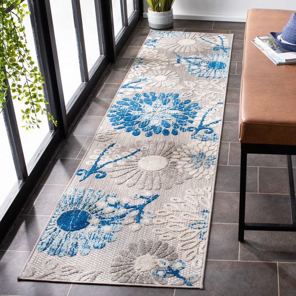 Safavieh Cabana 832 Flat Weave Polypropylene Floral - Indoor/Outdoor Rug CBN832F-8SQ
