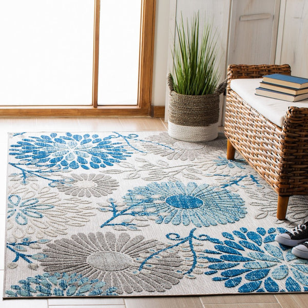 Safavieh Cabana 832 Flat Weave Polypropylene Floral - Indoor/Outdoor Rug CBN832F-8SQ
