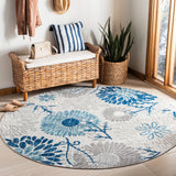 Safavieh Cabana 832 Flat Weave Polypropylene Floral - Indoor/Outdoor Rug CBN832F-8SQ