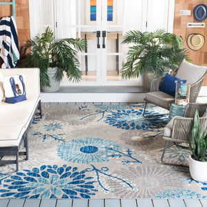 Safavieh Cabana 832 Flat Weave Polypropylene Floral - Indoor/Outdoor Rug CBN832F-8SQ