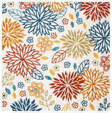 Safavieh Cabana 833 Flat Weave Polypropylene Floral - Indoor/Outdoor Rug CBN833A-8SQ