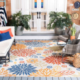 Safavieh Cabana 833 Flat Weave Polypropylene Floral - Indoor/Outdoor Rug CBN833A-8SQ