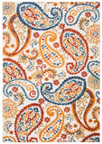 Cabana 887 Flat Weave Polypropylene Floral - Indoor/Outdoor Rug