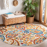 Safavieh Cabana 887 Flat Weave Polypropylene Floral - Indoor/Outdoor Rug CBN887A-8SQ