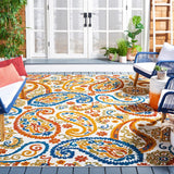 Safavieh Cabana 887 Flat Weave Polypropylene Floral - Indoor/Outdoor Rug CBN887A-8SQ