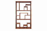 Porter Designs Urban Solid Sheesham Wood Asymmetric Shelves Contemporary Bookcase Natural 10-117-01-8057