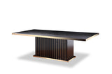 VIG Furniture A&X Talin Modern Black Crocodile & Rosegold Dining Table VGUNCC842-240