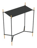 Zuo Modern Austin Steel Modern Commercial Grade Side Table Black, Gold Steel