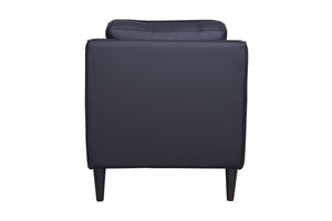 Porter Designs Lazio High Quality Leather Modern Chair Black 02-204C-03-5990