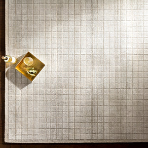 Carre CCR-2300 Modern Viscose, Wool Rug CCR2300-81012 Beige, Cream 70% Viscose, 30% Wool 8'10" x 12'