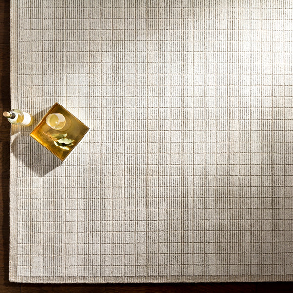 Carre CCR-2300 Modern Viscose, Wool Rug CCR2300-81012 Beige, Cream 70% Viscose, 30% Wool 8'10" x 12'