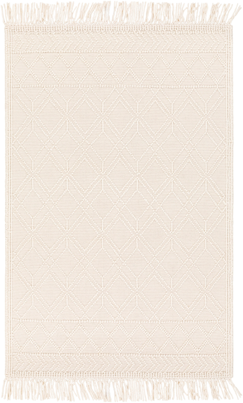 Casa DeCampo CDC-2302 Cottage NZ Wool Rug CDC2302-81012 Ivory, Beige 100% NZ Wool 8'10" x 12'