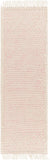 Casa DeCampo CDC-2303 Cottage NZ Wool Rug CDC2303-268 Ivory, Bright Pink 100% NZ Wool 2'6" x 8'