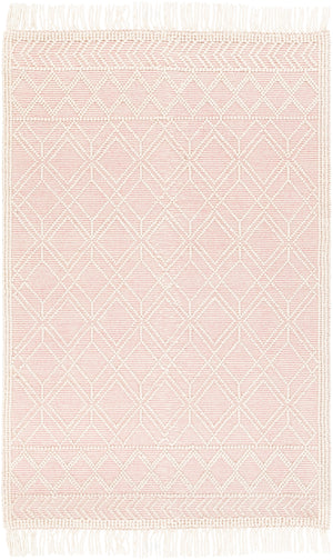 Casa DeCampo CDC-2303 Cottage NZ Wool Rug CDC2303-81012 Ivory, Bright Pink 100% NZ Wool 8'10" x 12'