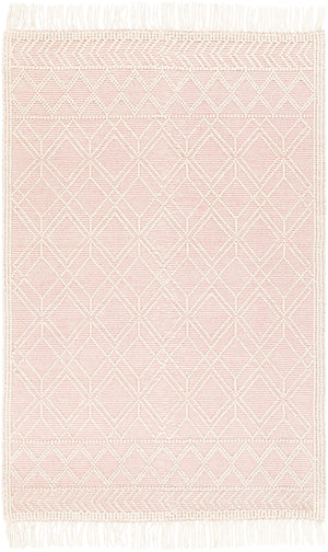 Casa DeCampo CDC-2303 Cottage NZ Wool Rug CDC2303-81012 Ivory, Bright Pink 100% NZ Wool 8'10" x 12'