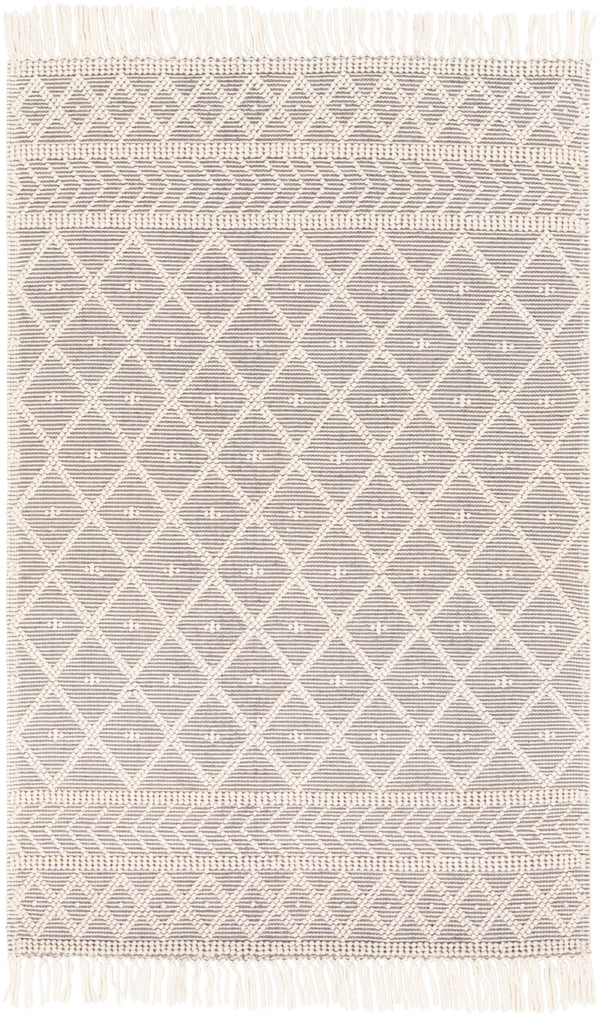 Casa DeCampo CDC-2304 Cottage NZ Wool Rug CDC2304-81012 Ivory, Medium Gray 100% NZ Wool 8'10" x 12'
