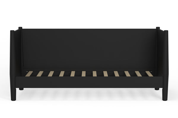 Alpine Furniture Flynn Mid Century Modern Twin Size Day Bed, Black 966BLK-09T Black Mahogany Solids & Veneer 44 x 82 x 35