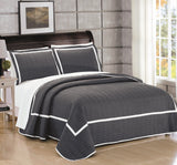 Birmingham Grey King 3pc Quilt Set