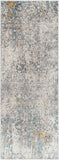 Cardiff CDF-2300 Modern Polyester Rug CDF2300-2773 Light Gray, Charcoal, Beige, Camel, Wheat, Bright Blue, Dark Blue 100% Polyester 2'7" x 7'3"