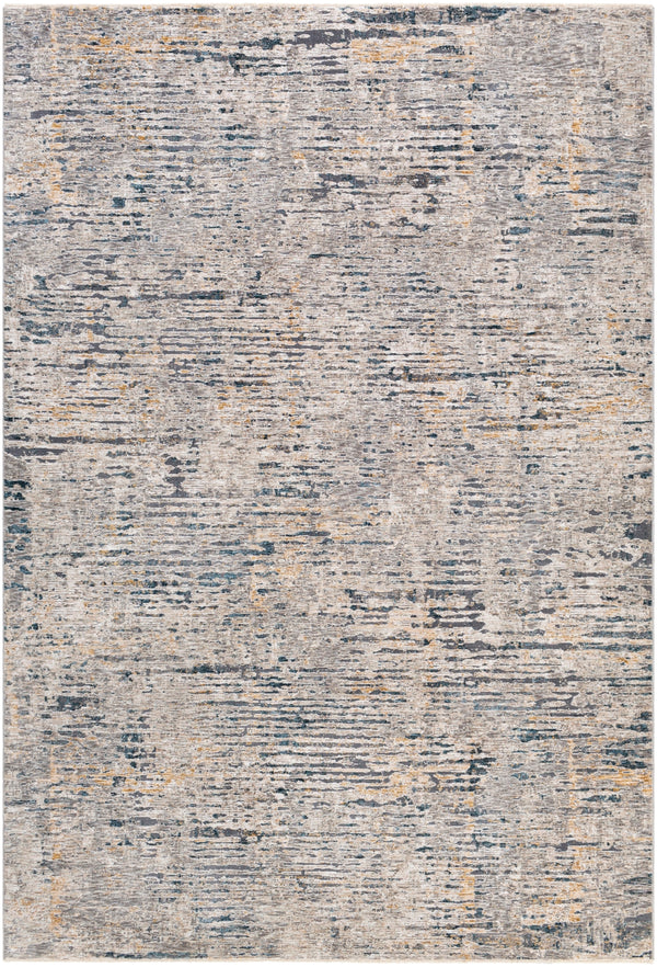 Cardiff CDF-2301 Modern Polyester Rug CDF2301-9122 Light Gray, Charcoal, Beige, Camel, Wheat, Bright Blue, Dark Blue 100% Polyester 9' x 12'2"