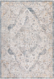 Cardiff CDF-2303 Traditional Polyester Rug CDF2303-6796 Medium Gray, Denim, Tan, Sky Blue, Navy 100% Polyester 6'7" x 9'6"