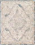 Cardiff CDF-2303 Traditional Polyester Rug CDF2303-710103 Medium Gray, Denim, Tan, Sky Blue, Navy 100% Polyester 7'10" x 10'3"