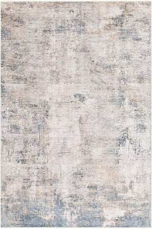 Cardiff CDF-2304 Modern Polyester Rug CDF2304-6796 Medium Gray, Denim, Tan, Sky Blue, Navy 100% Polyester 6'7" x 9'6"