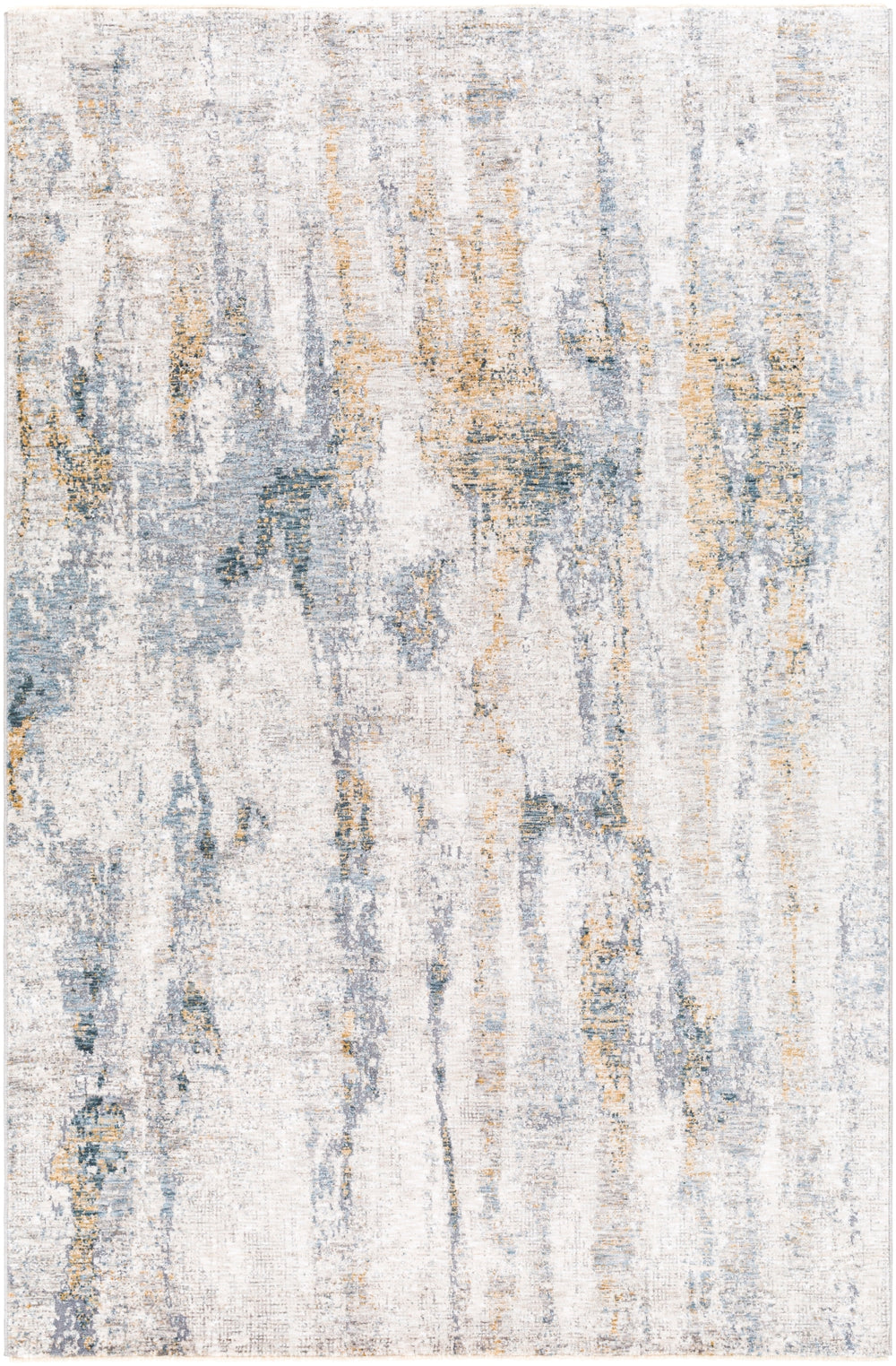 Cardiff CDF-2306 Modern Polyester Rug CDF2306-9122 Medium Gray, Denim, Tan, Sky Blue, Navy 100% Polyester 9' x 12'2"