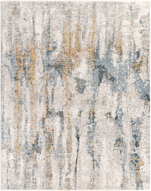 Cardiff CDF-2306 Modern Polyester Rug CDF2306-710103 Medium Gray, Denim, Tan, Sky Blue, Navy 100% Polyester 7'10" x 10'3"