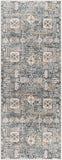 Cardiff CDF-2309 Traditional Polyester Rug CDF2309-2773 Teal, Medium Gray, Ivory, Camel, Charcoal 100% Polyester 2'7" x 7'3"