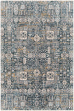 Cardiff CDF-2309 Traditional Polyester Rug CDF2309-710RD Teal, Medium Gray, Ivory, Camel, Charcoal 100% Polyester 7'10" Round