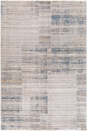 Cardiff CDF-2311 Modern Polyester Rug CDF2311-9122 Beige, Cream, Denim, Taupe, Light Gray 100% Polyester 9' x 12'2"
