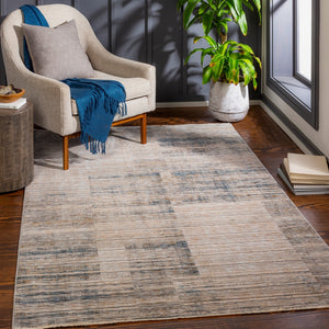 Cardiff CDF-2311 Modern Polyester Rug CDF2311-9122 Beige, Cream, Denim, Taupe, Light Gray 100% Polyester 9' x 12'2"