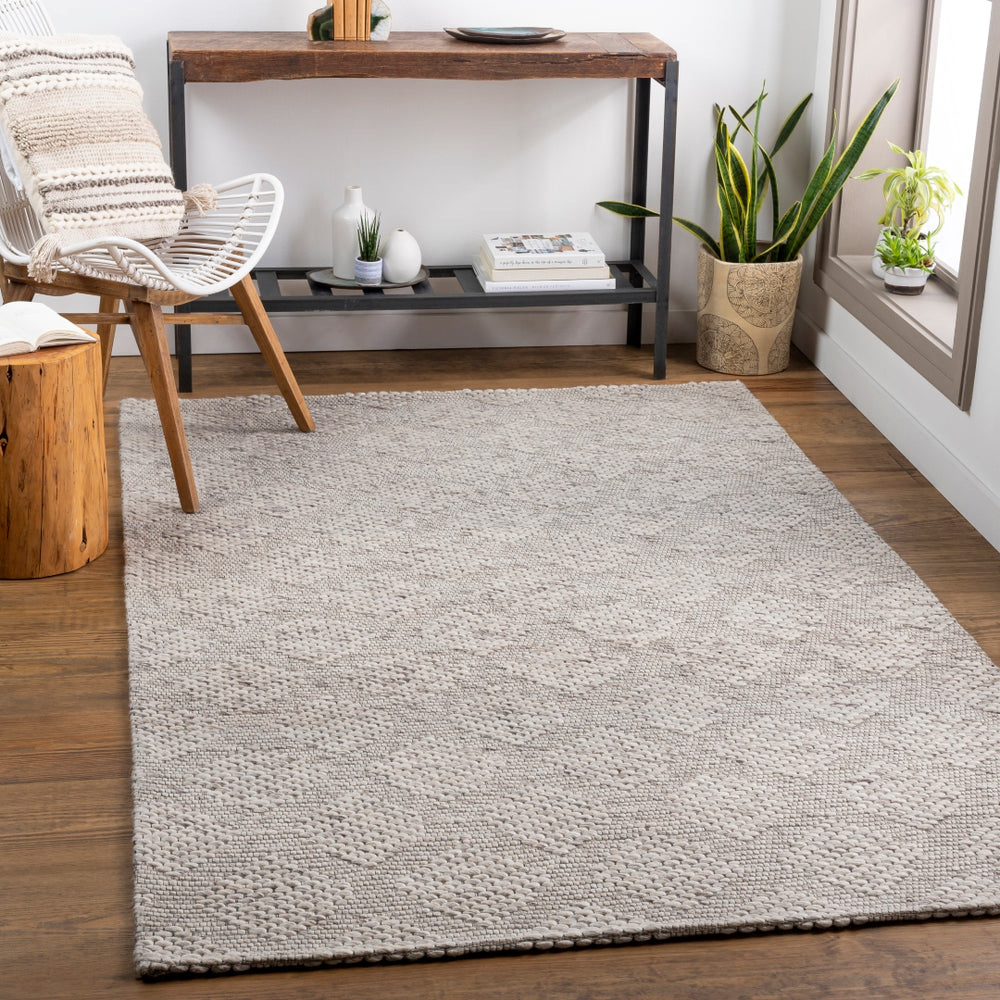 Colarado CDO-2301 Modern Wool Rug CDO2301-81012 Taupe, Ivory, Black 100% Wool 8'10" x 12'
