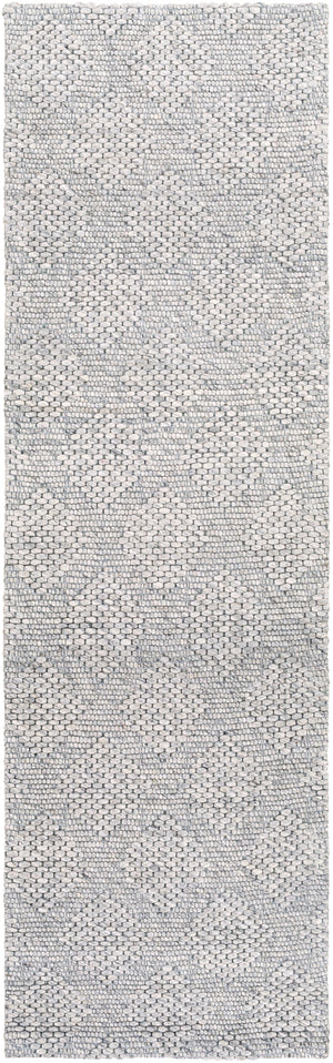 Colarado CDO-2302 Modern Wool Rug CDO2302-268 Ivory, Black, Charcoal 100% Wool 2'6" x 8'