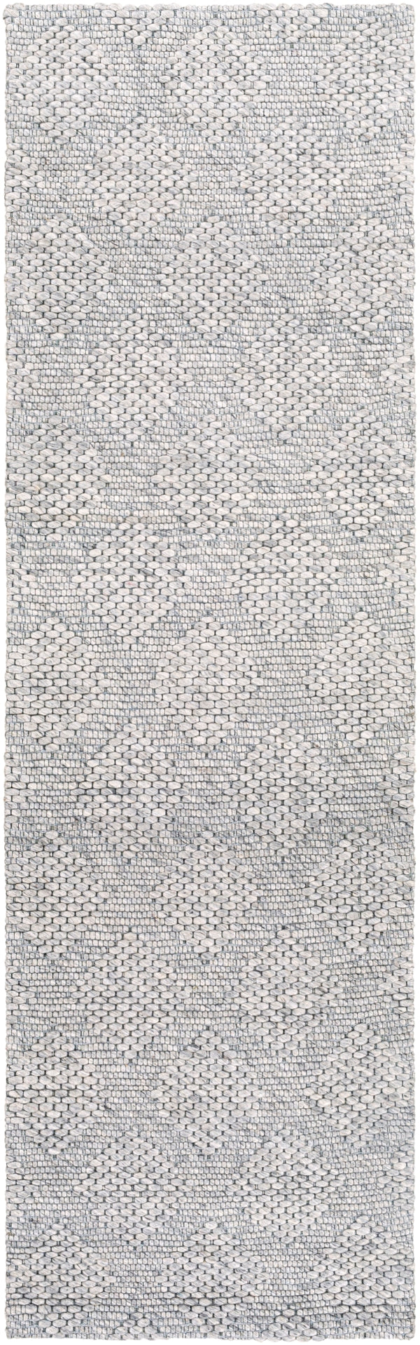 Colarado CDO-2302 Modern Wool Rug CDO2302-268 Ivory, Black, Charcoal 100% Wool 2'6" x 8'