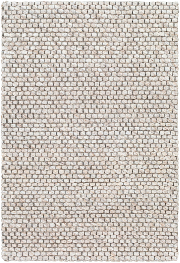Colarado CDO-2304 Modern Wool Rug CDO2304-81012 Ivory, Charcoal, Black, Taupe 100% Wool 8'10" x 12'