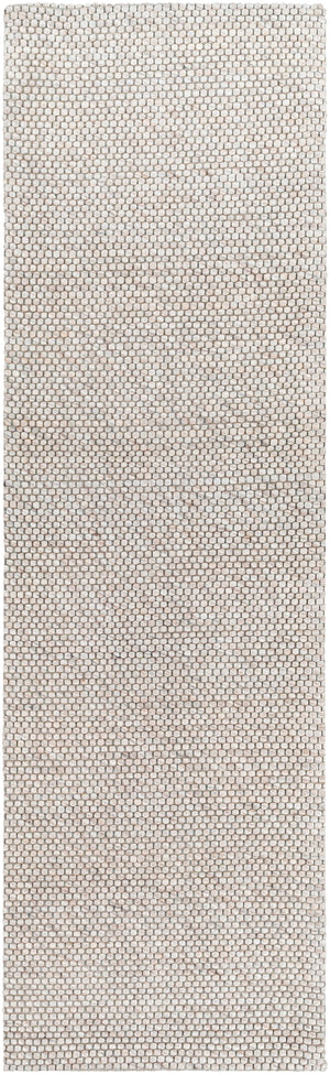 Colarado CDO-2304 Modern Wool Rug CDO2304-268 Ivory, Charcoal, Black, Taupe 100% Wool 2'6" x 8'