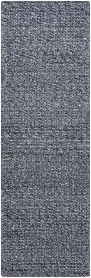 Colarado CDO-2306 Modern Wool Rug CDO2306-268 Medium Gray, Charcoal 100% Wool 2'6" x 8'